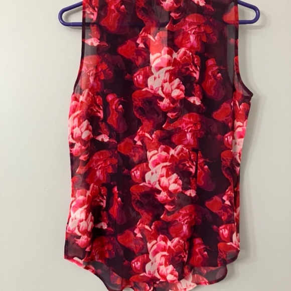 L’Wren Scott Banana Republic Rose Chiffon Blouse,  4P - Picture 6 of 8